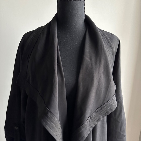*MAX STUDIO* Plus Black Long Sleeve Open-Front Sweater Jacket Size 1X NWT - Picture 2 of 9
